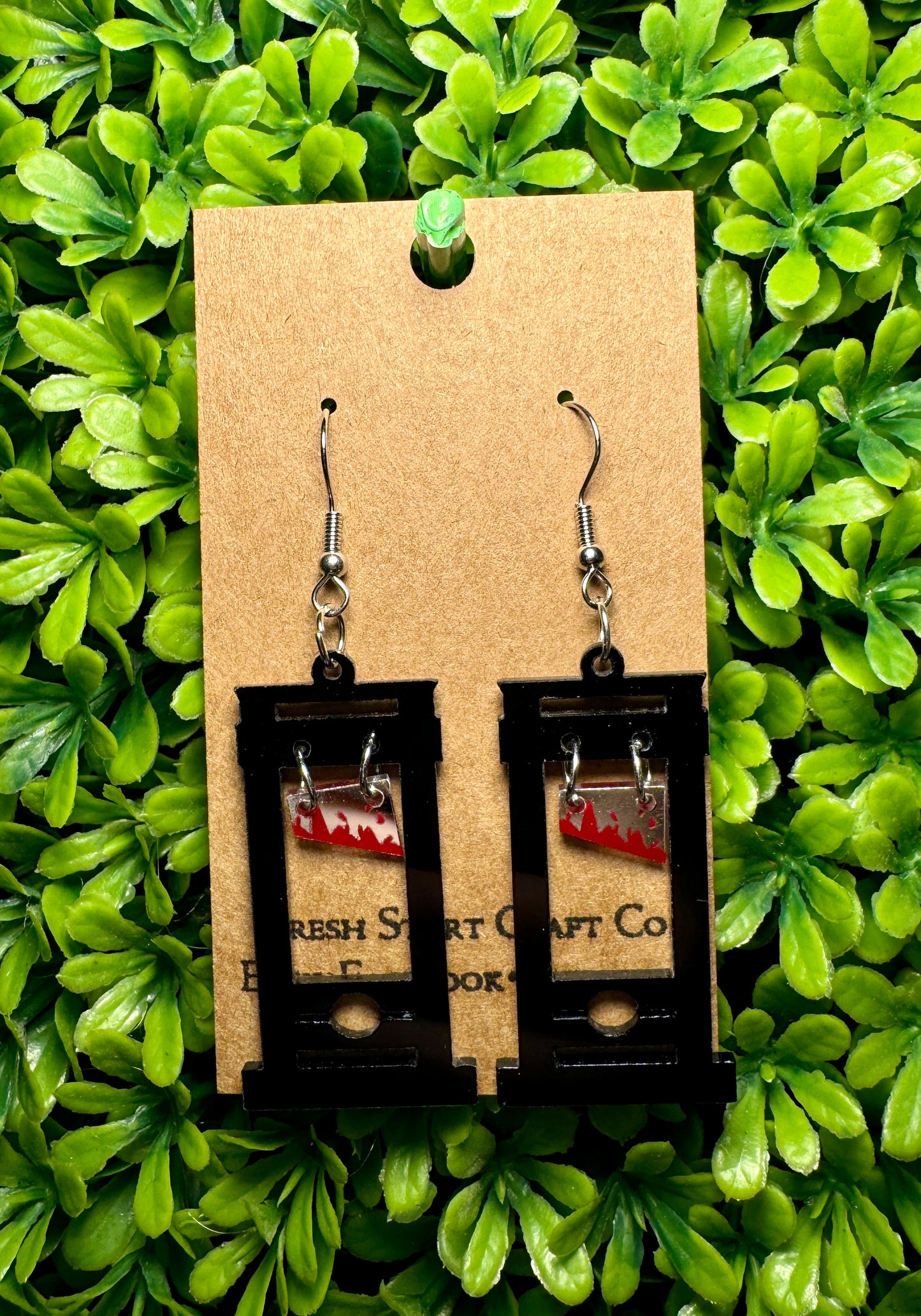 Acrylic Guillotine Earrings