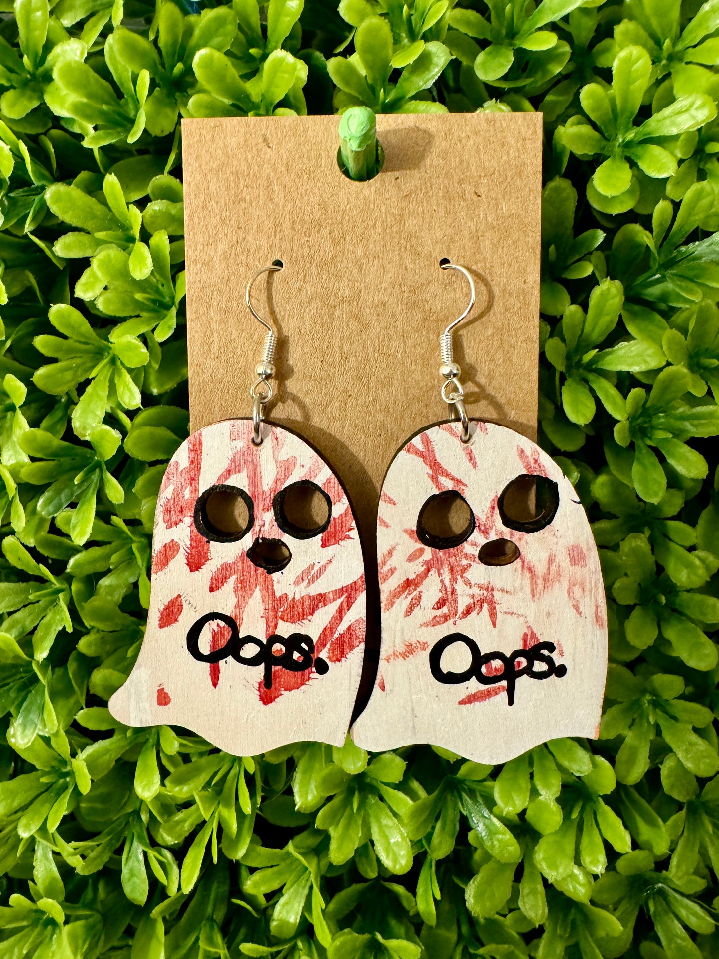Emotionally Scarred Ghost Earrings