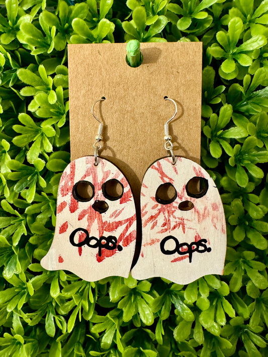 Emotionally Scarred Ghost Earrings