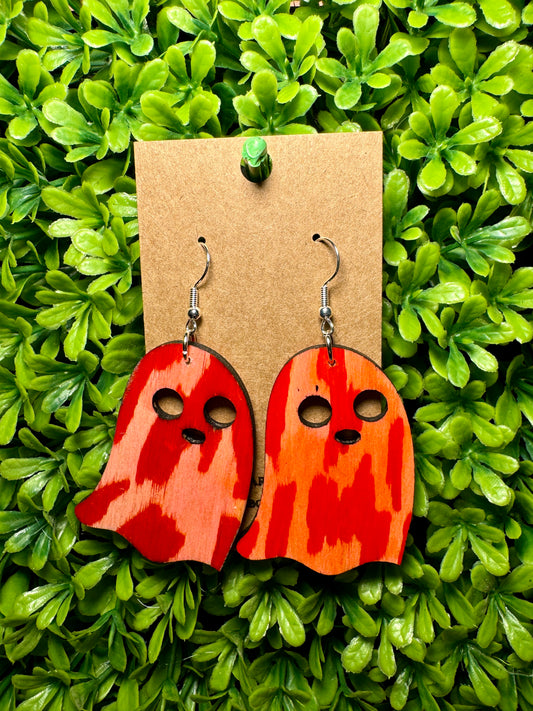 Stained Bloodesque Ghost Earrings